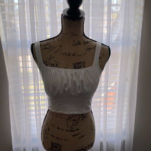 Extra Small White Cropped Tanktop